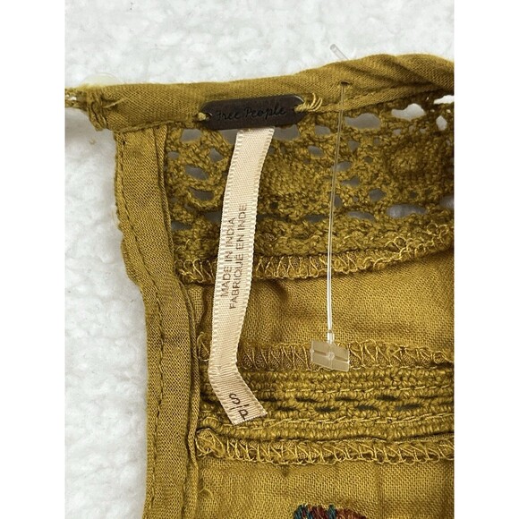 Free People Revolve Dress Womens S Perfectly Victorian Floral Embroidered Boho - Picture 3 of 10